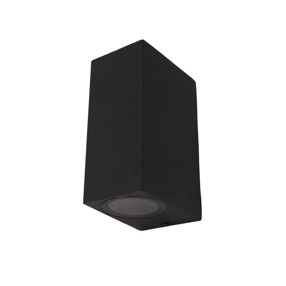 RDS2004 SİYAH ÇİFT YÖNLÜ KARE APLİK IP54 2XGU10