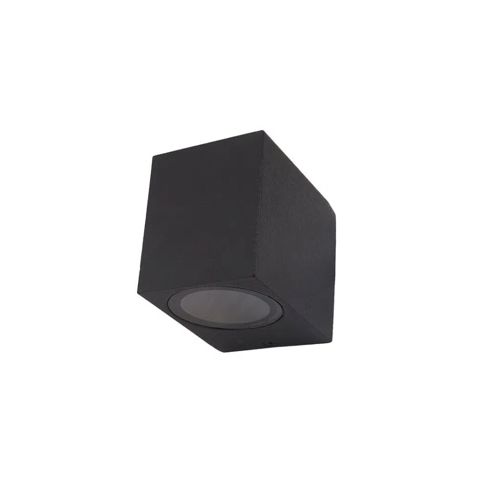 RDS2003 SİYAH TEK YÖNLÜ KARE APLİK IP54 GU10