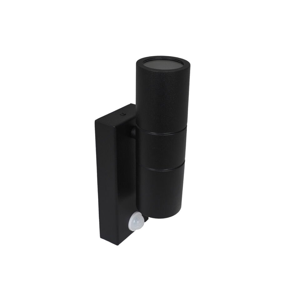 SENSÖRLÜ SİYAH ÇİFT YÖNLÜ BORU APLİK IP54 2XGU10