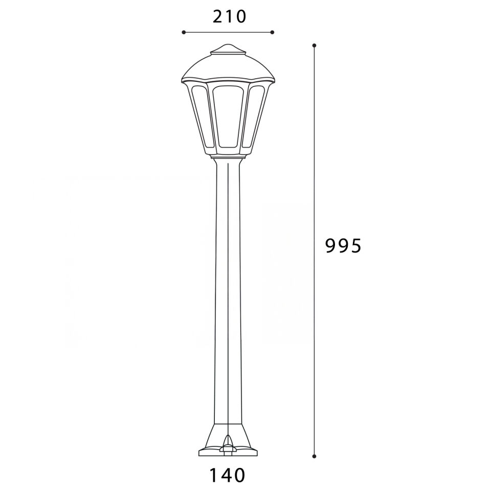 GIAFFA/GIAMPY BLACK CLEAR E27 A60 LED 8, 5W CCT SE