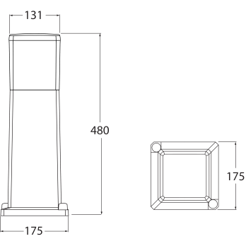 VIRGILIO 500 BLACK OPAL E27 A60 LED 11W CCT SET