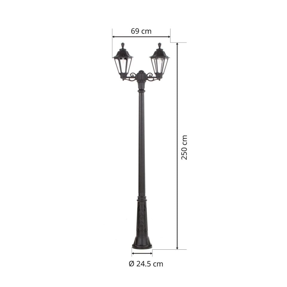 RICU BISSO/RUT 2L BLACK CLEAR E27 A60 LE D 11W CCT