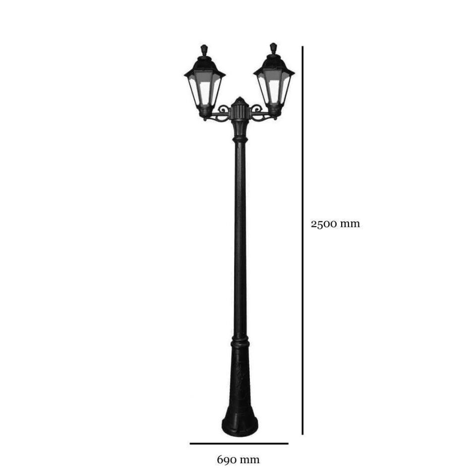 RICU BISSO/RUT 2L BLACK CLEAR E27 A60 LED 11W CCT