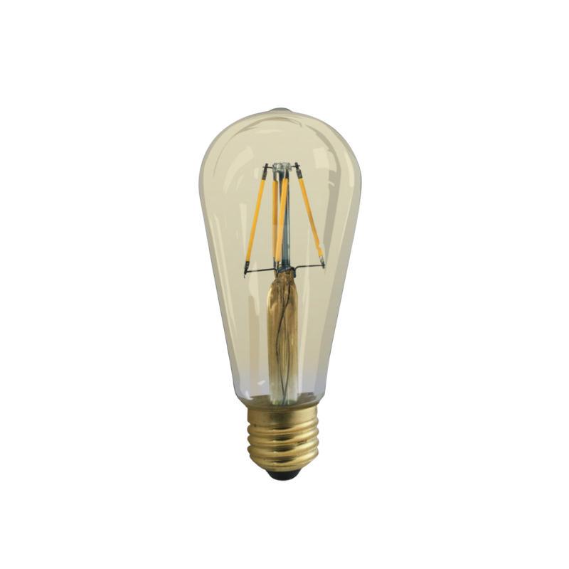 4W E-27 FİLAMENTLİ RUSTİK LED AMPÜL 2200K ACK