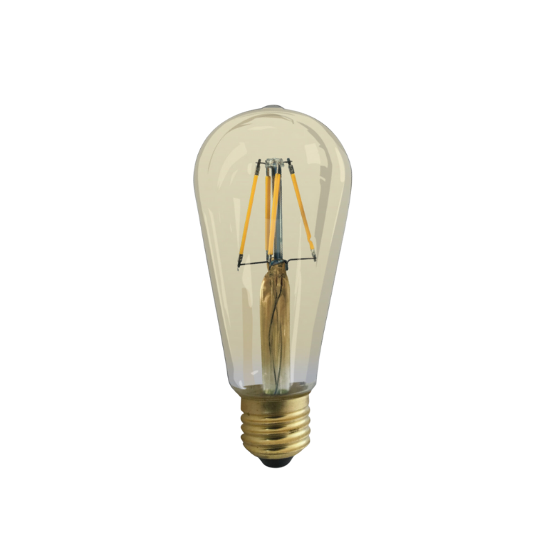 4W E-27 FİLAMENTLİ RUSTİK LED AMPÜL 2200K ACK