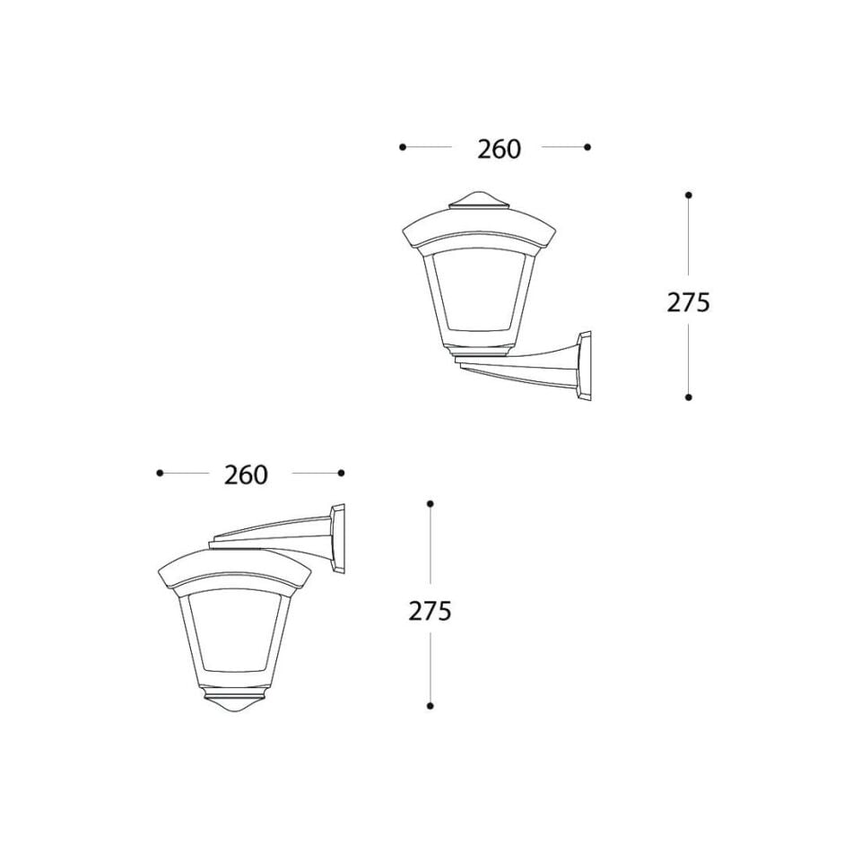 NARDO/ROBY BLACK CLEAR E27