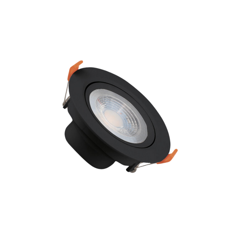 5W 4000K SİYAH KASA S.A. YUVARLAK LED SPOT ACK