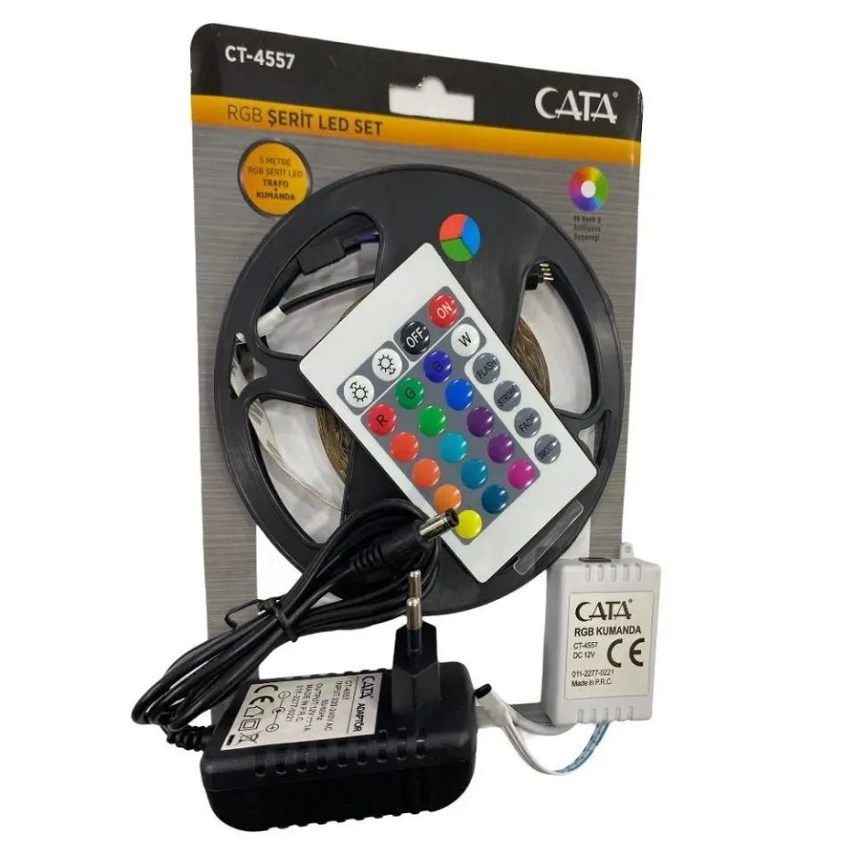 RGB ŞERİT LED SETİ 5MT 3RENK