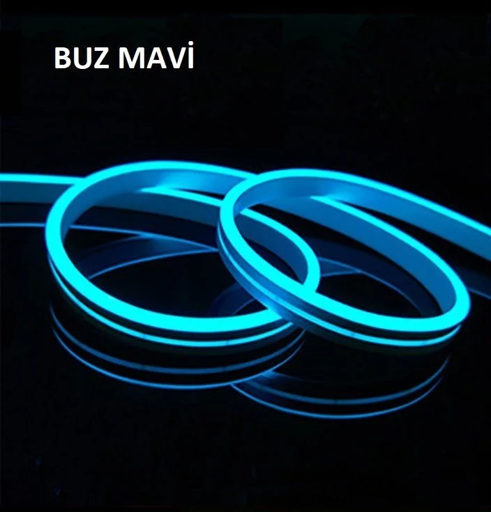 12V NEON HORTUM LED BUZ MAVİ (PK:5MT)