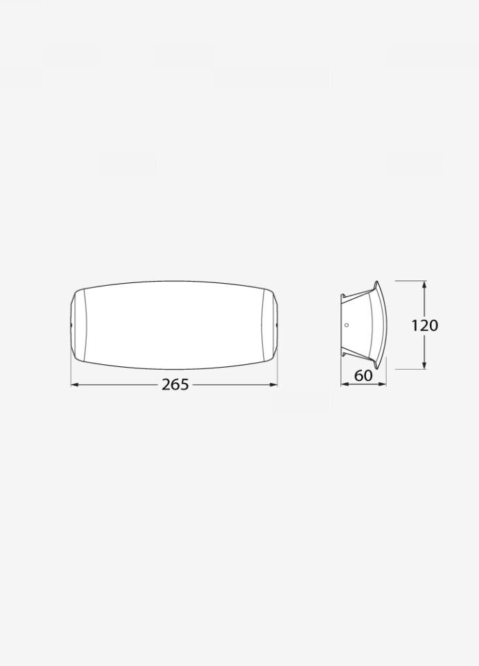 ABRAM 270 GREY CLEAR R7S LED 10,5W CCT SET