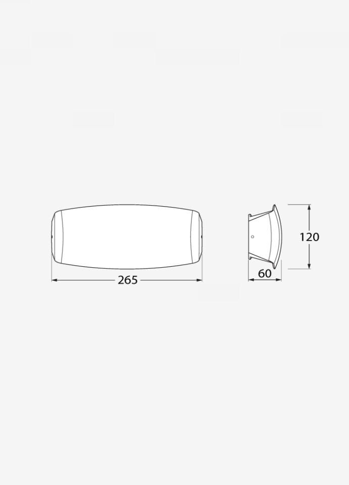 ABRAM 270 GREY CLEAR R7S LED 10,5W CCT SET