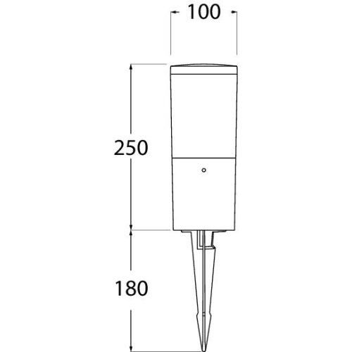 AMELIA SPIKE GREY OPAL E27 A60 LED 11W C CT SET
