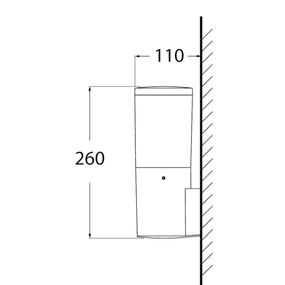 AMELIA WALL GREY OPAL E27 A60 LED 11W CC T SET