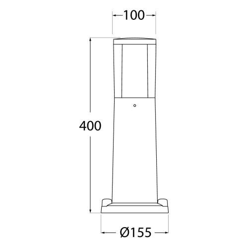 CARLO 400 GREY CLEAR GU10 LED 4,8/6W CCT SET