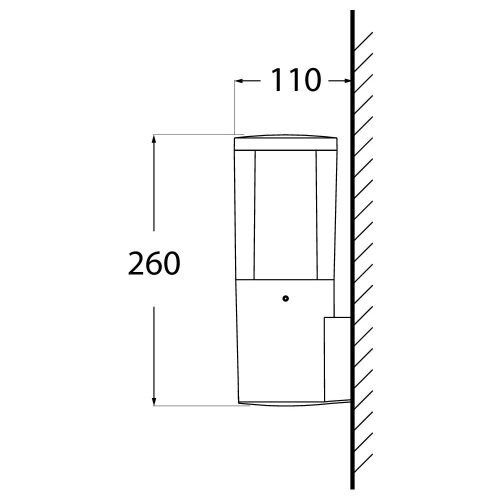 CARLO WALL GREY CLEAR GU10 LED 6W CCT SET