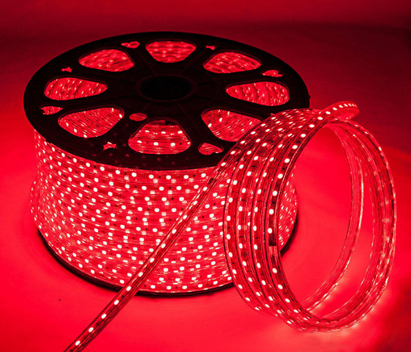 HORTUM LED 3 ÇİP KIRMIZI 220V (TOP:100MT)