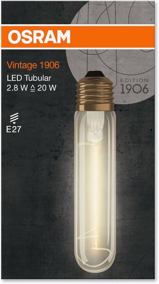 1906 LED EDISON 2.8W FILGDE TÜP AMPÜL OSRAM