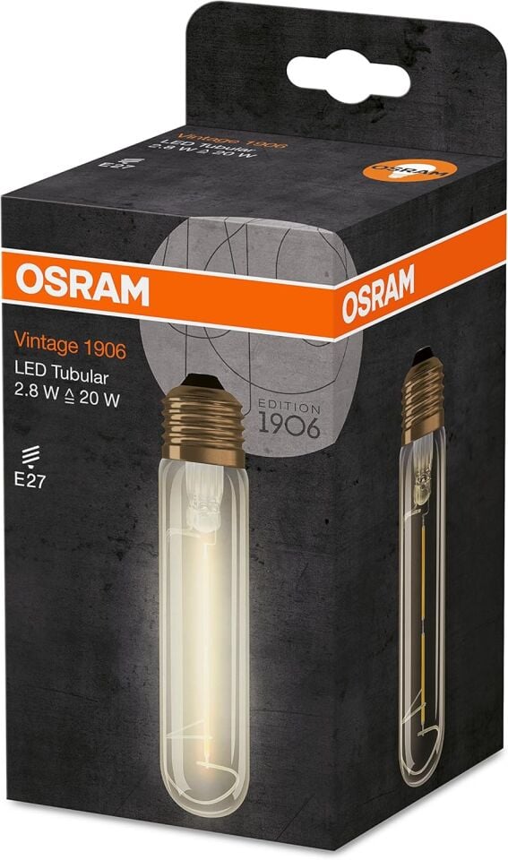 1906 LED EDISON 2.8W FILGDE TÜP AMPÜL OSRAM