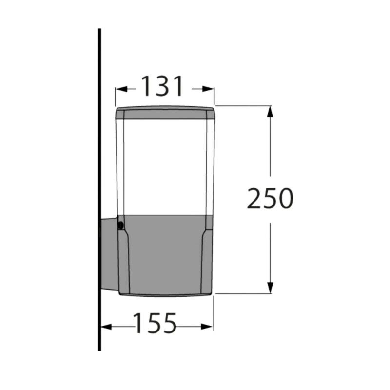 VIRGILIO APPLIQUE GREY OPAL E27 A60 LED 11W CCT SE