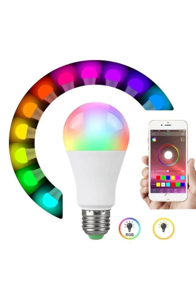 9W E27 AKILLI RGB AMPUL (16 MİLYON RENK) CATA