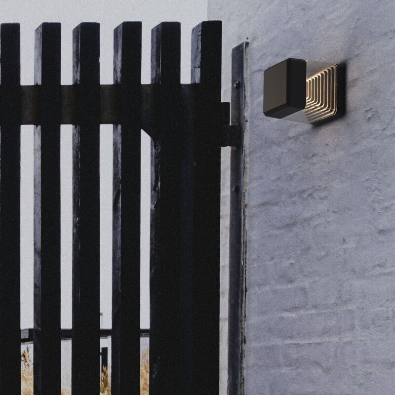 ESTER APPLIQUE BLACK CLEAR GX53 LED 10W CCT SET