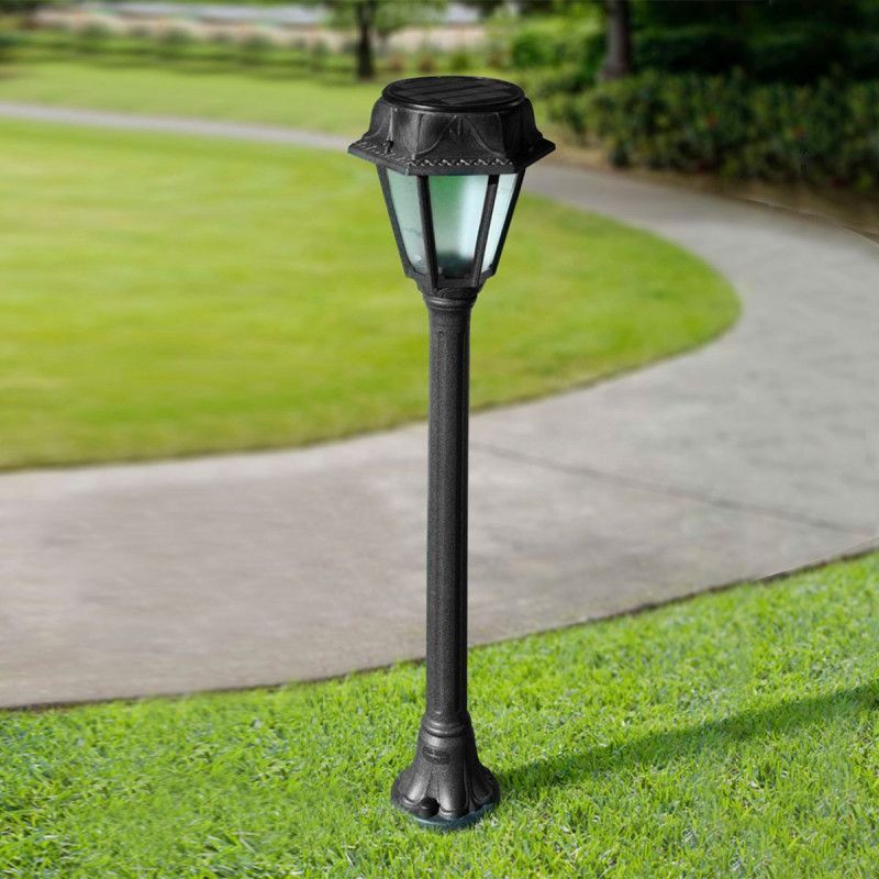 MIZAR/ROSETTA BLACK FROSTED SOLAR LED Ø150 PIR 4K