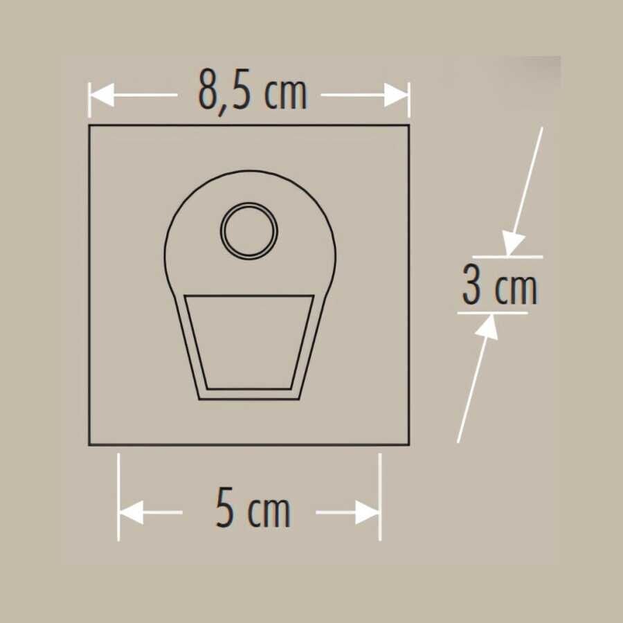 CT-5170 1W GÜNIŞIĞI SENSÖRLÜ KORİDOR ARM SİYAH CAT