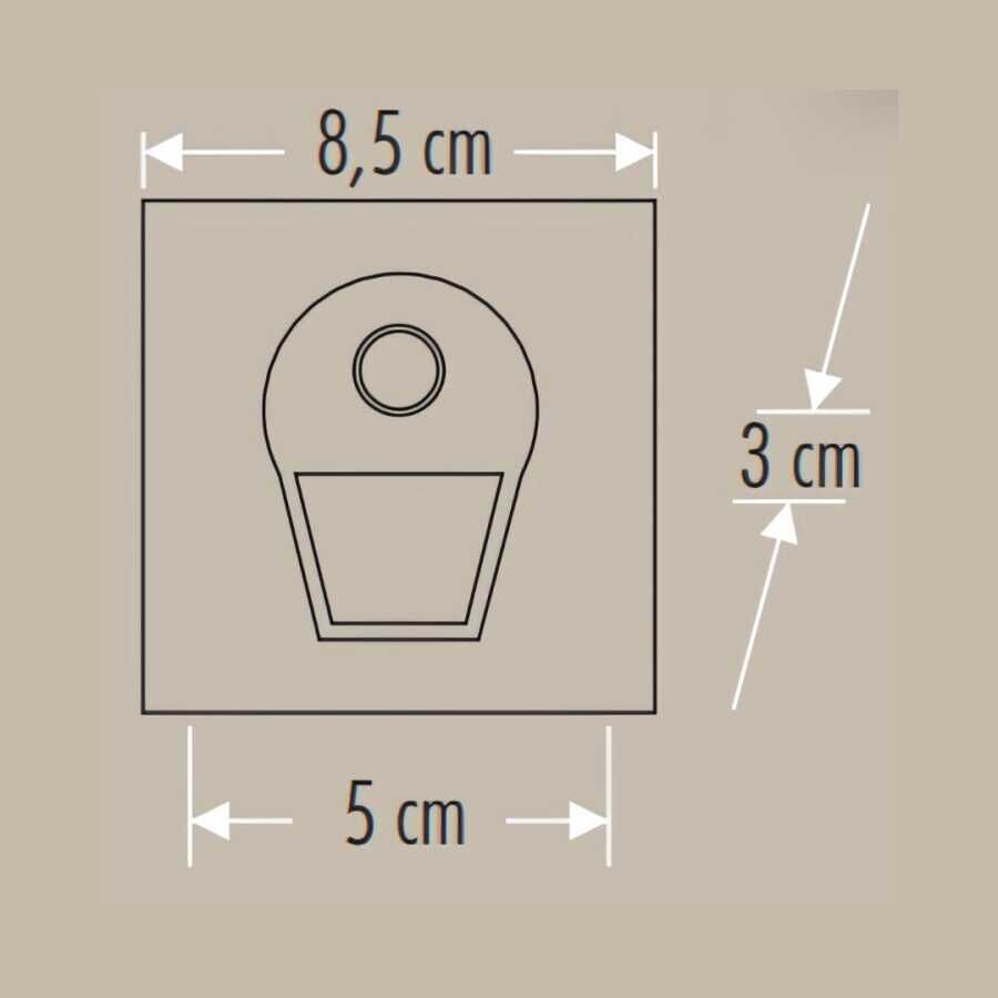 CT-5170 1W GÜNIŞIĞI SENSÖRLÜ KORİDOR ARM SİYAH CAT