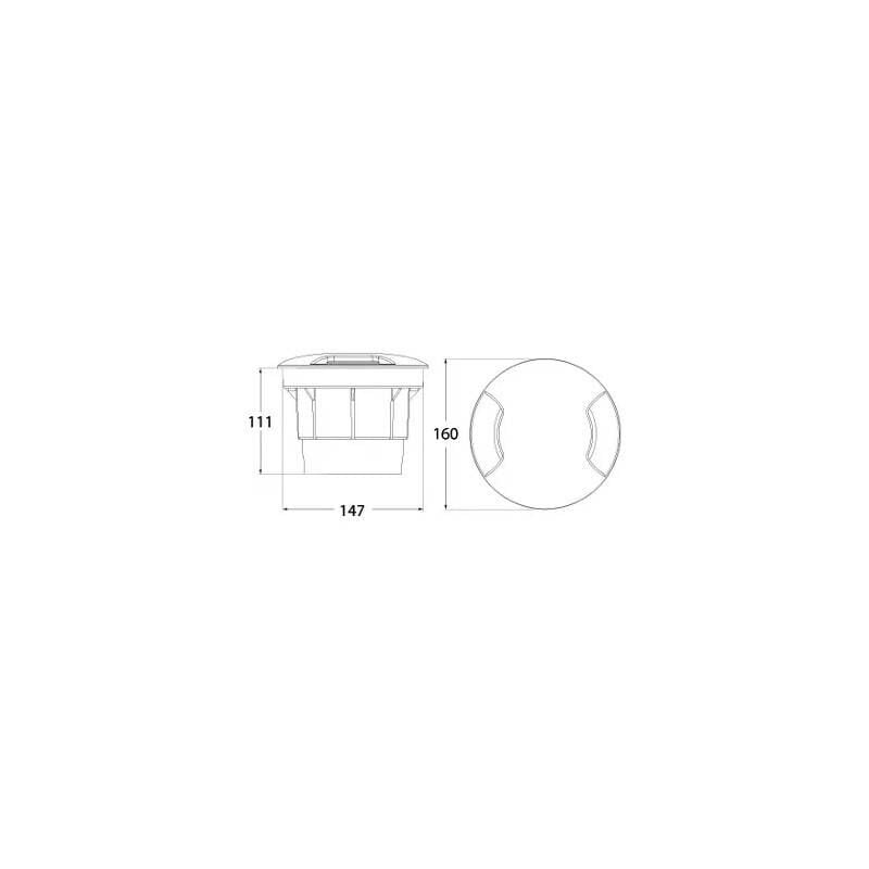 CECI 160 2L GREY FROSTED GX53 LED 10W CC T SET