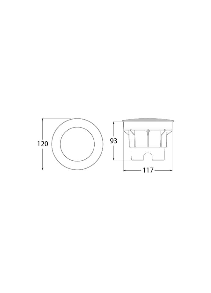 CECI 120 2L GREY FROSTED GX53 LED 3W CCT SET