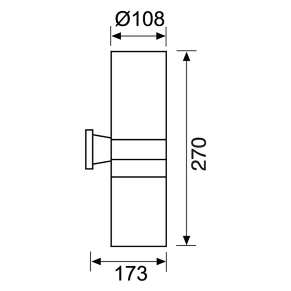 JW926 ÇİFT YÖNLÜ ANTRASİT BAHÇE APLİK JUPİTER