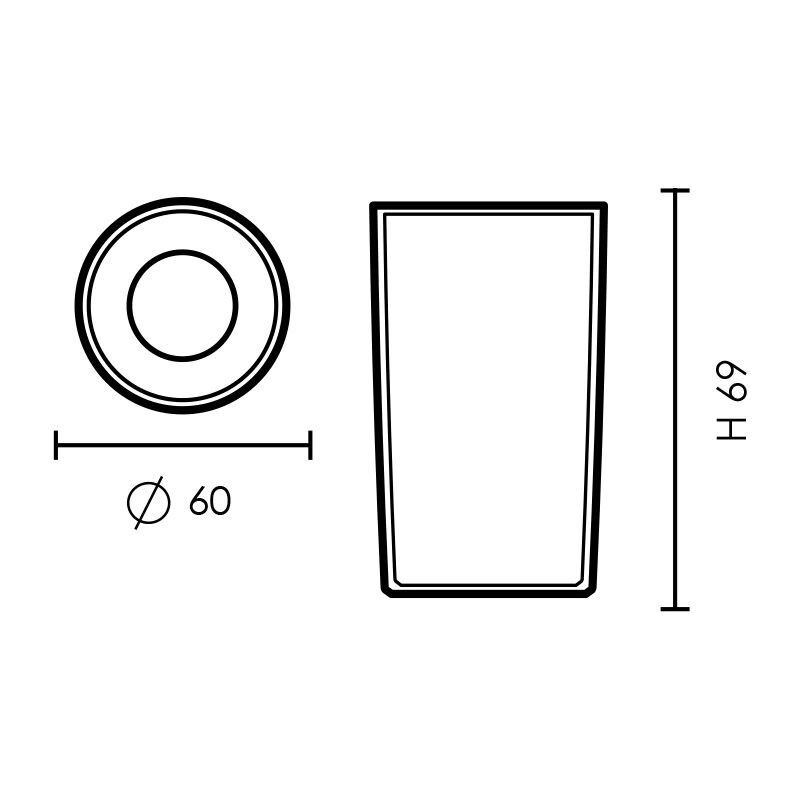 LIVIA 60 BLACK FROSTED G9 LED 1,7W 3K