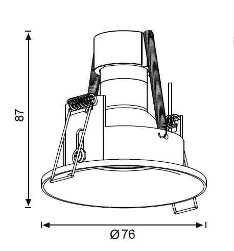 JD640 BEYAZ SABİT SPOT KAİDE JUPİTER