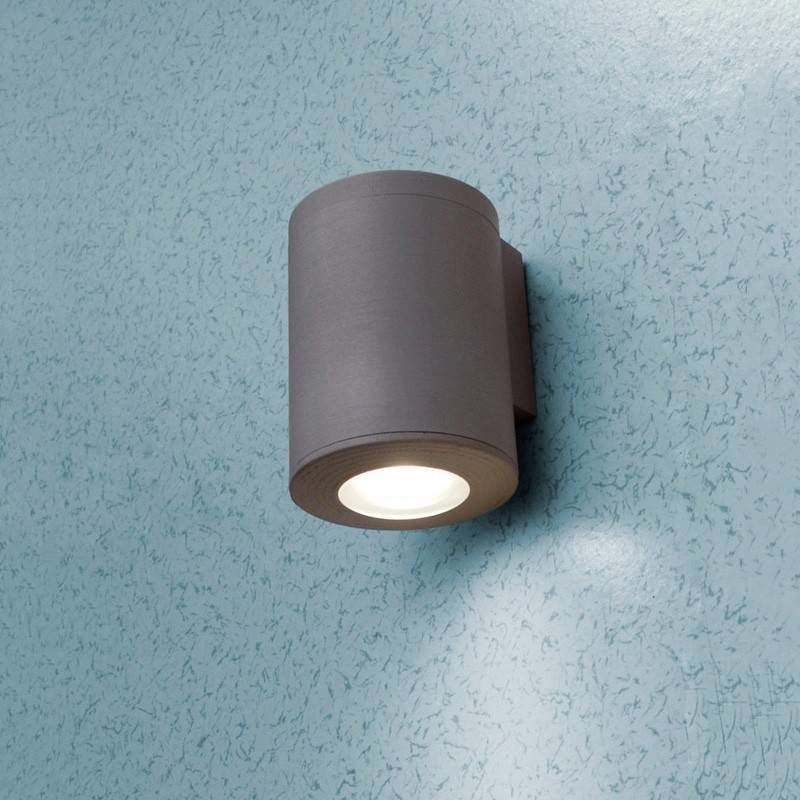 FRANCA 90 1L WALL BLACK FROSTED GU10 LED 6W CCT SE
