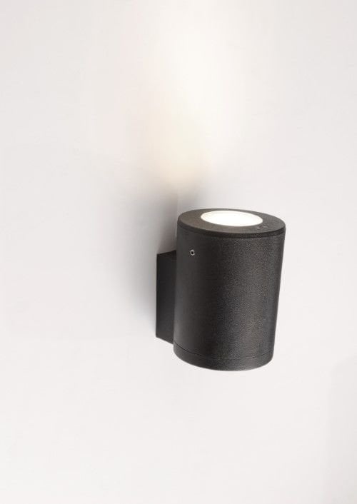 FRANCA 90 1L WALL BLACK FROSTED GU10 LED 6W CCT SE