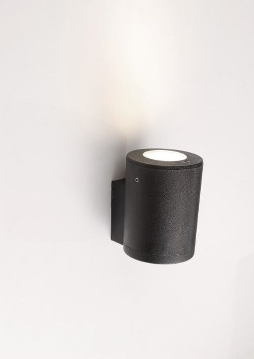 FRANCA 90 1L WALL BLACK FROSTED GU10 LED 6W CCT SE