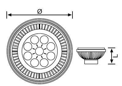 AR 111 LED AMPÜL 6500K JUPİTER