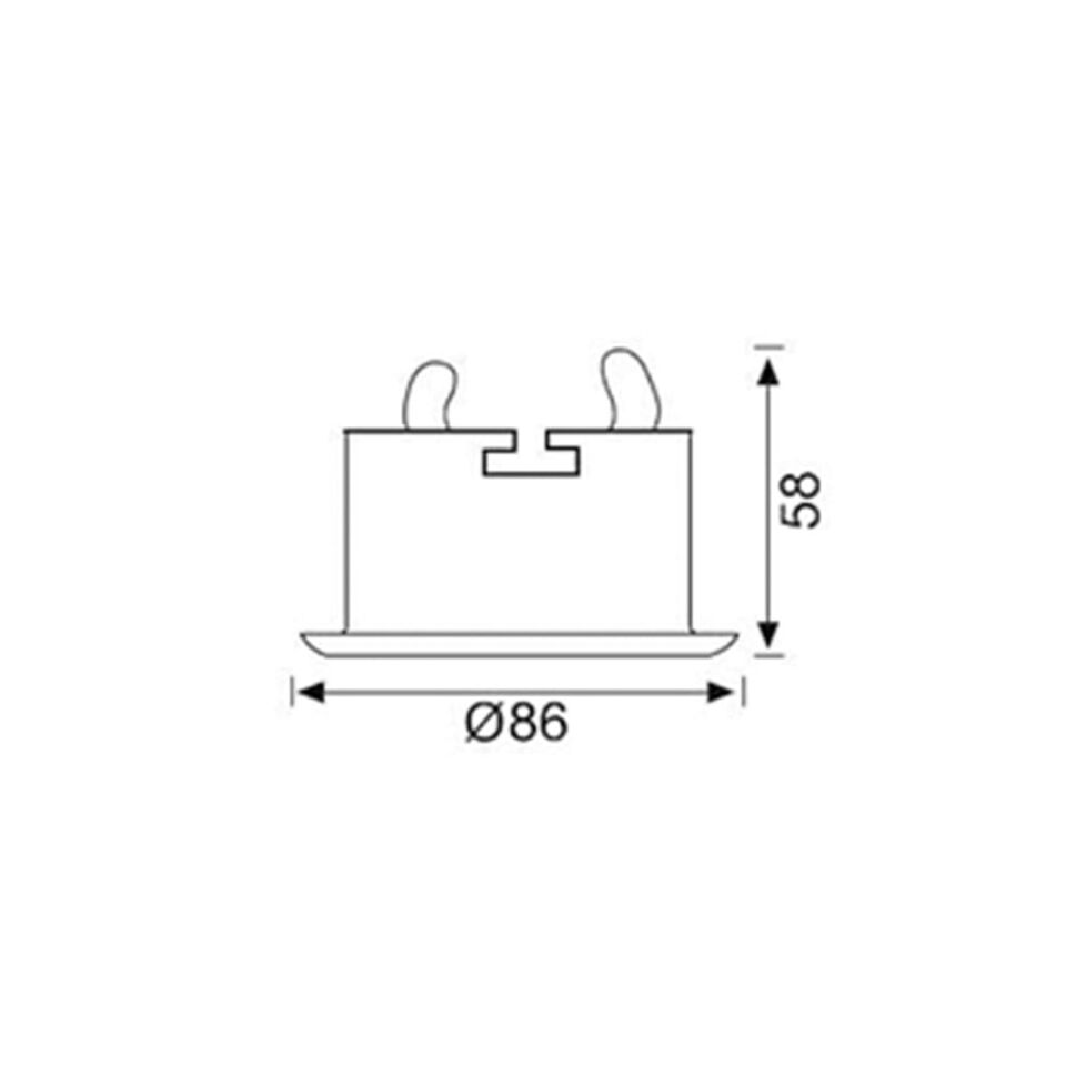 JH 515 BEYAZ CAMLI SPOT KAİDE IP44