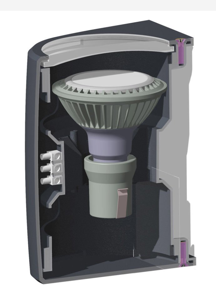 MARTA 160 1L BLACK FROSTED GX53 LED 10W CCT SET