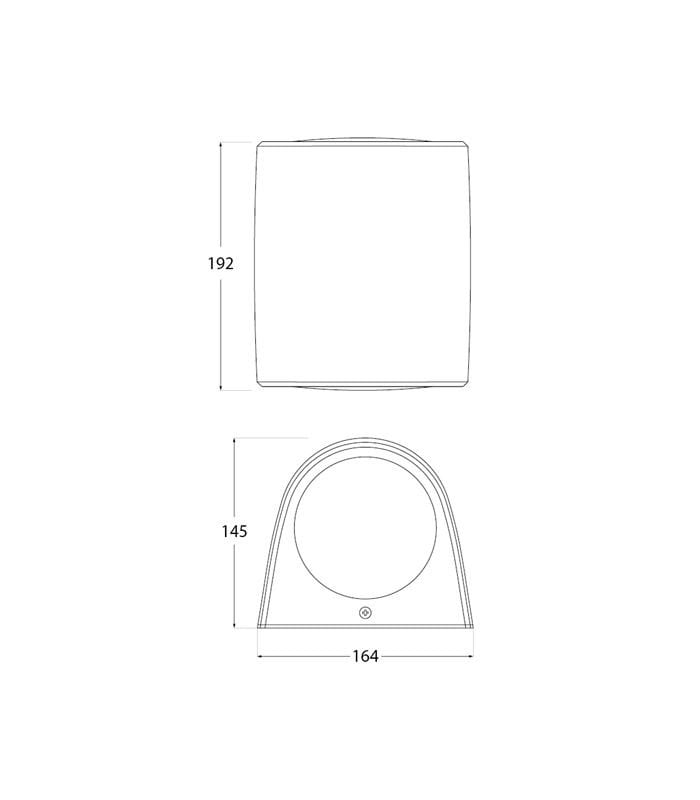 MARTA 160 2L BLACK FROSTED GX53 LED 20W CCT SET