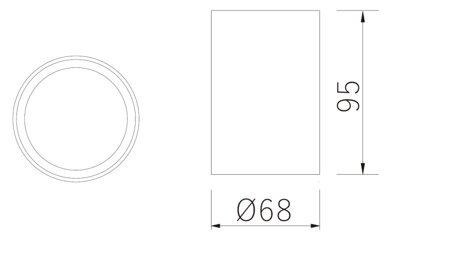 JC070 SİYAH ALTIN YUVARLAK TAVAN ARM GU 10 JUPİTER