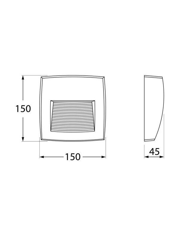 LORENZA 150 BLACK CLEAR R7S LED 3,5W CCT SET