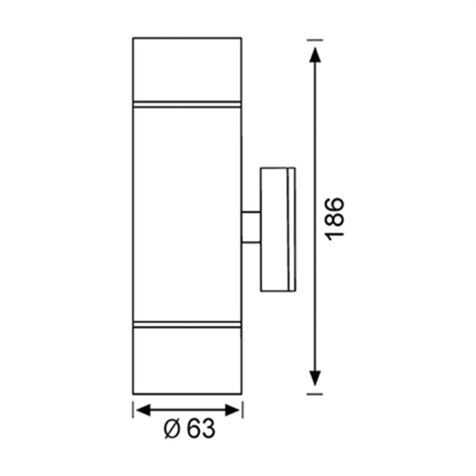JW959 ANTRASİT/GRİ ÇİFT YÖN BAHÇE APLİK JUPİTER