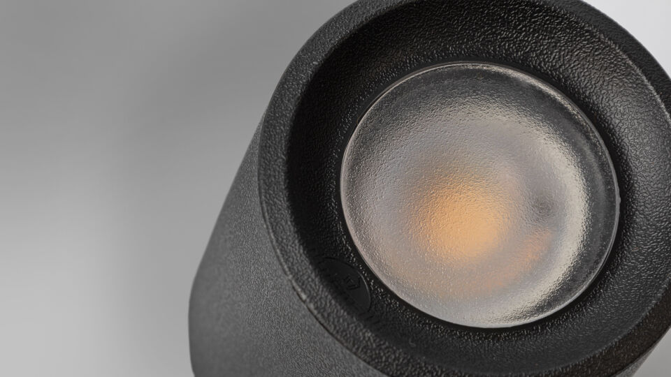 LIVIA 90 BLACK FROSTED GU10 LED 4,8-6W CCT SET