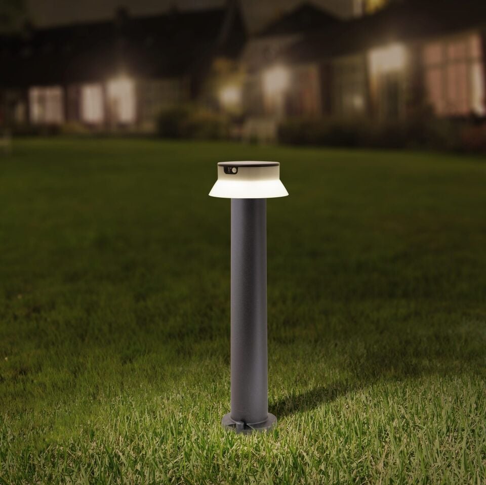 FELICE 800 BLACK SOLAR LED Ø150 PIR CCT SET OPAL R
