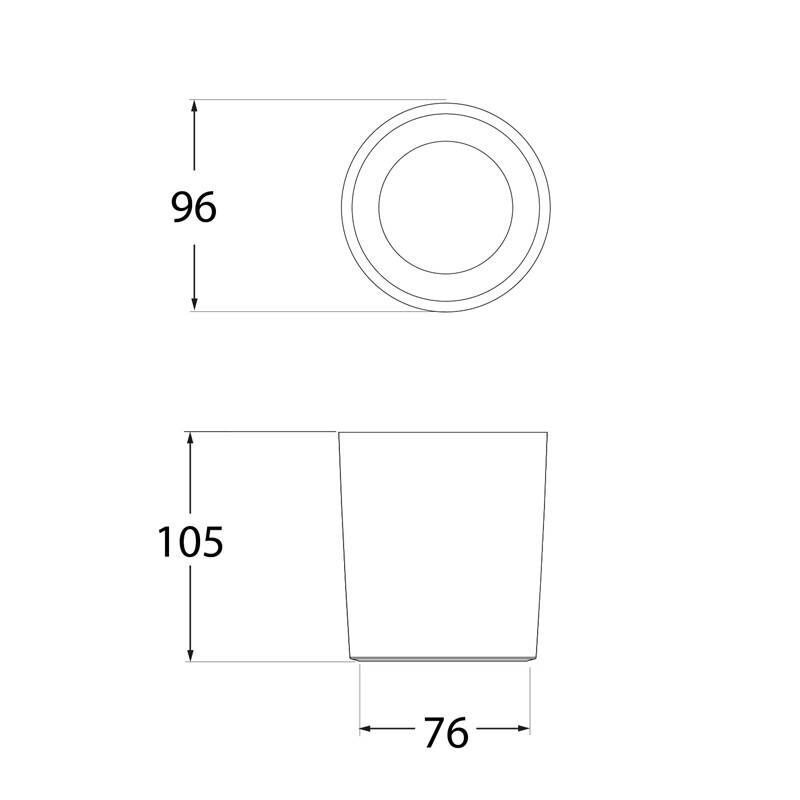 LIVIA 90 BLACK FROSTED GU10 LED 3,5W CCT SET