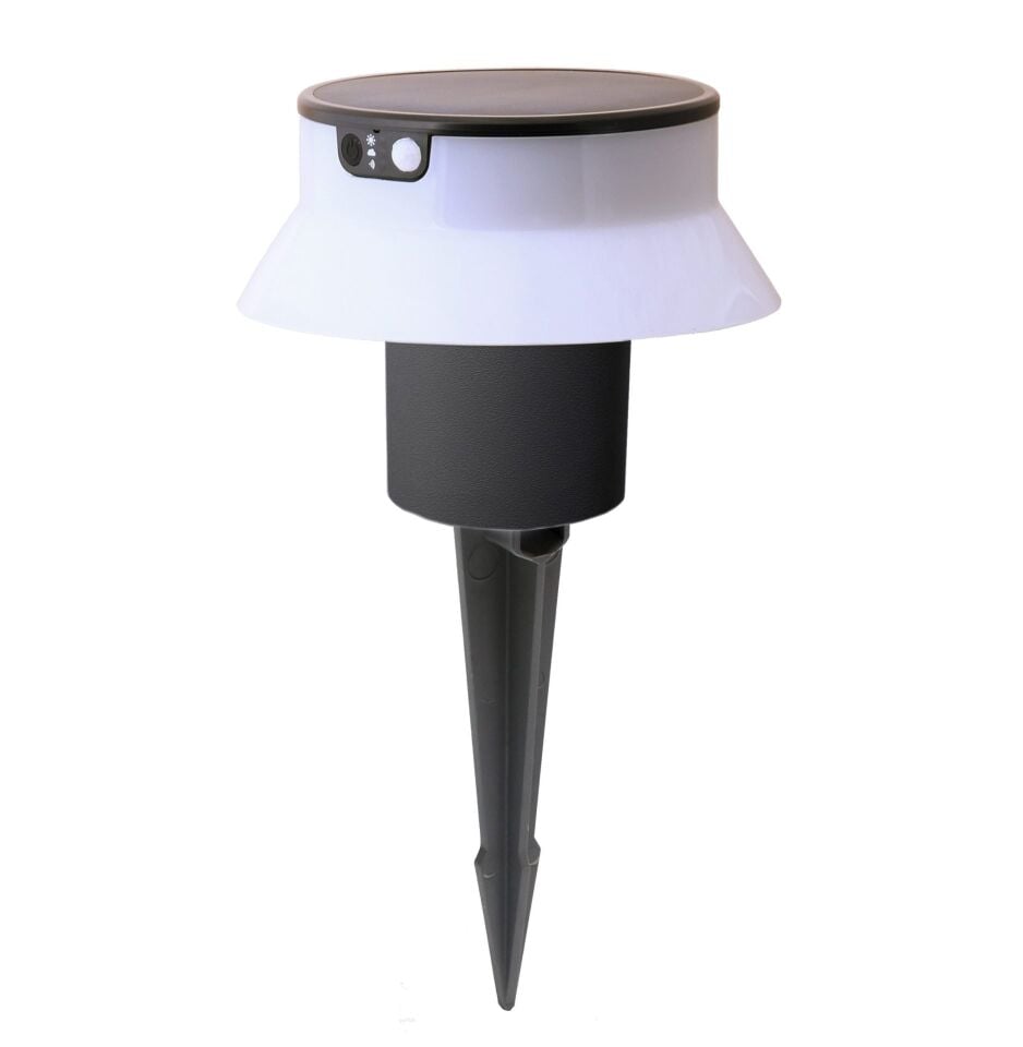FELICE 200 SPIKE BLACK SOLAR LED Ø150 PIR CCT SET