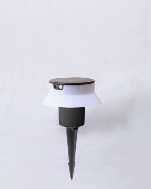 FELICE 200 SPIKE BLACK SOLAR LED Ø150 PIR CCT SET