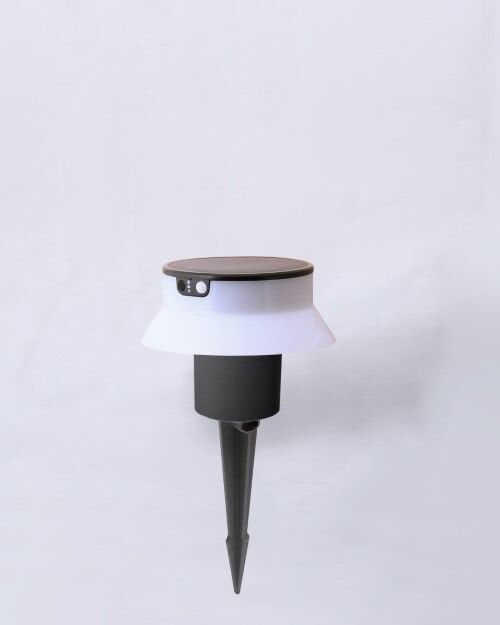 FELICE 200 SPIKE BLACK SOLAR LED Ø150 PIR CCT SET