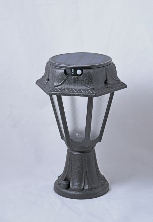 MINILOT/ROSETTA BLACK FROSTED SOLAR LED 150 PIR C